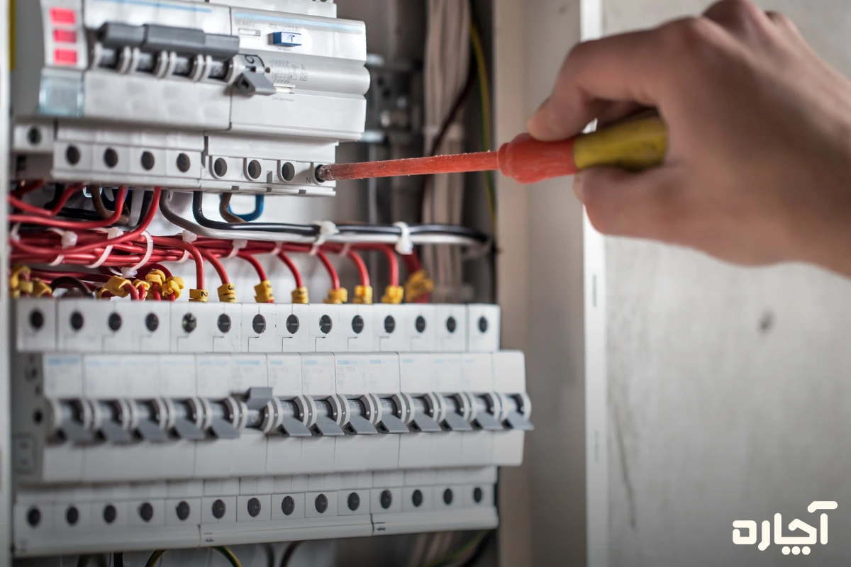 انواع سیم کشی ساختمان به شکل جعبه فیوز