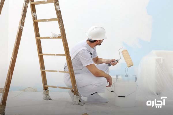 مراحل بازسازی ساختمان | نقاشی ساختمان