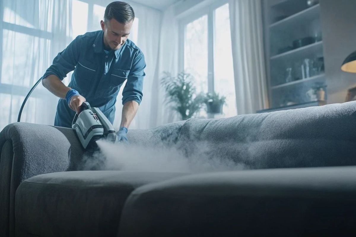 راهنمای طرز شستن مبل با بخارشوی بدون لک شدن مبل