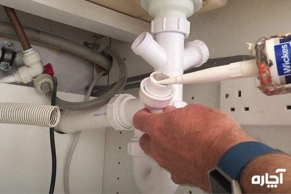 مراحل اتصال آب گرم برای ماشین ظرفشویی