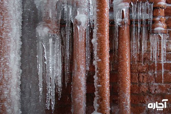 جلوگیری از یخ زدن لوله های آب ساختمان
