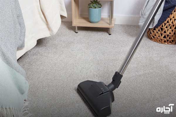 از بین بردن پرز فرش با جاروبرقی