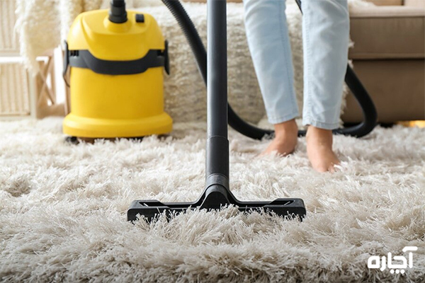 سختی تمیز کردن فرش شگی