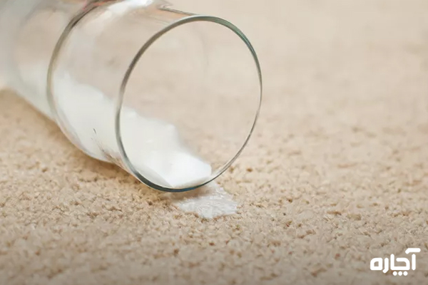 شیوه پاک کردن لکه شیر از روی فرش