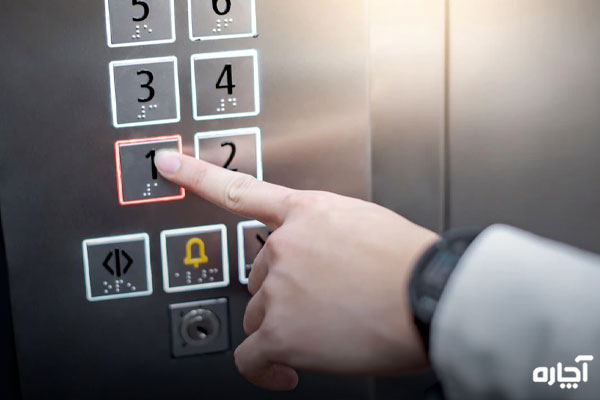 زدن زنگ خطر آسانسور