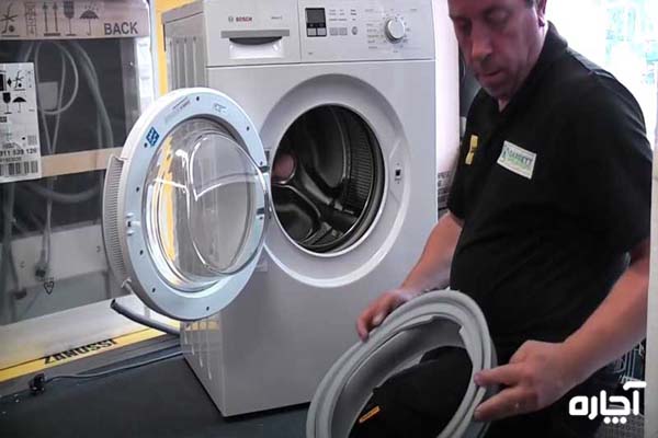تعویض لاستیک ماشین لباسشویی