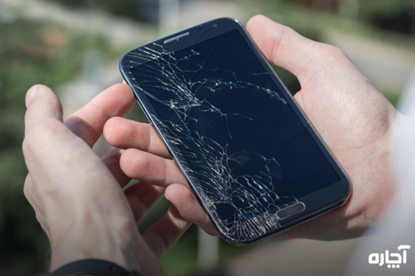 سیاه شدن صفحه گوشی سامسونگ در اثر ضربه