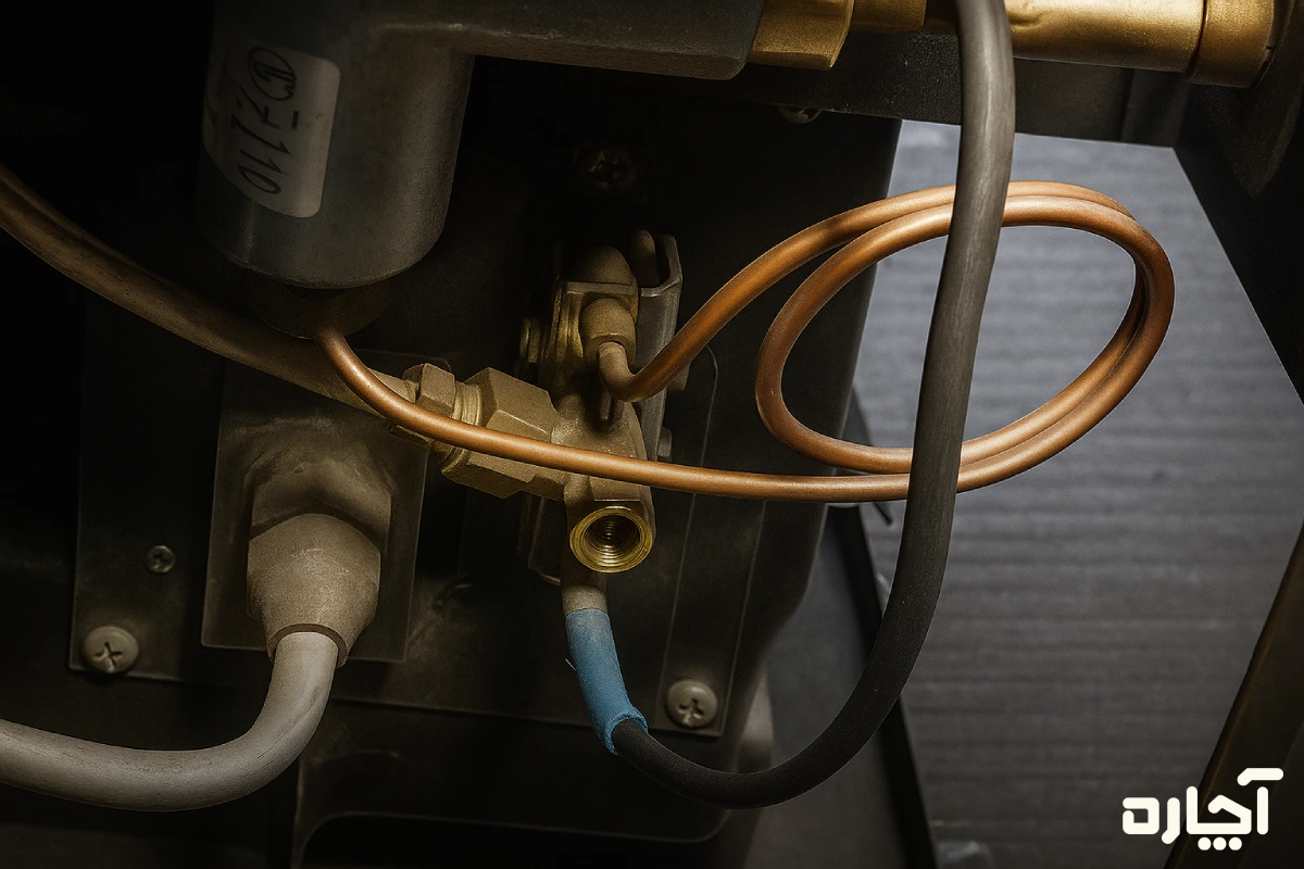 بررسی ترموکوپل برای پیدا کردن علت کم شدن شعله بخاری گازی