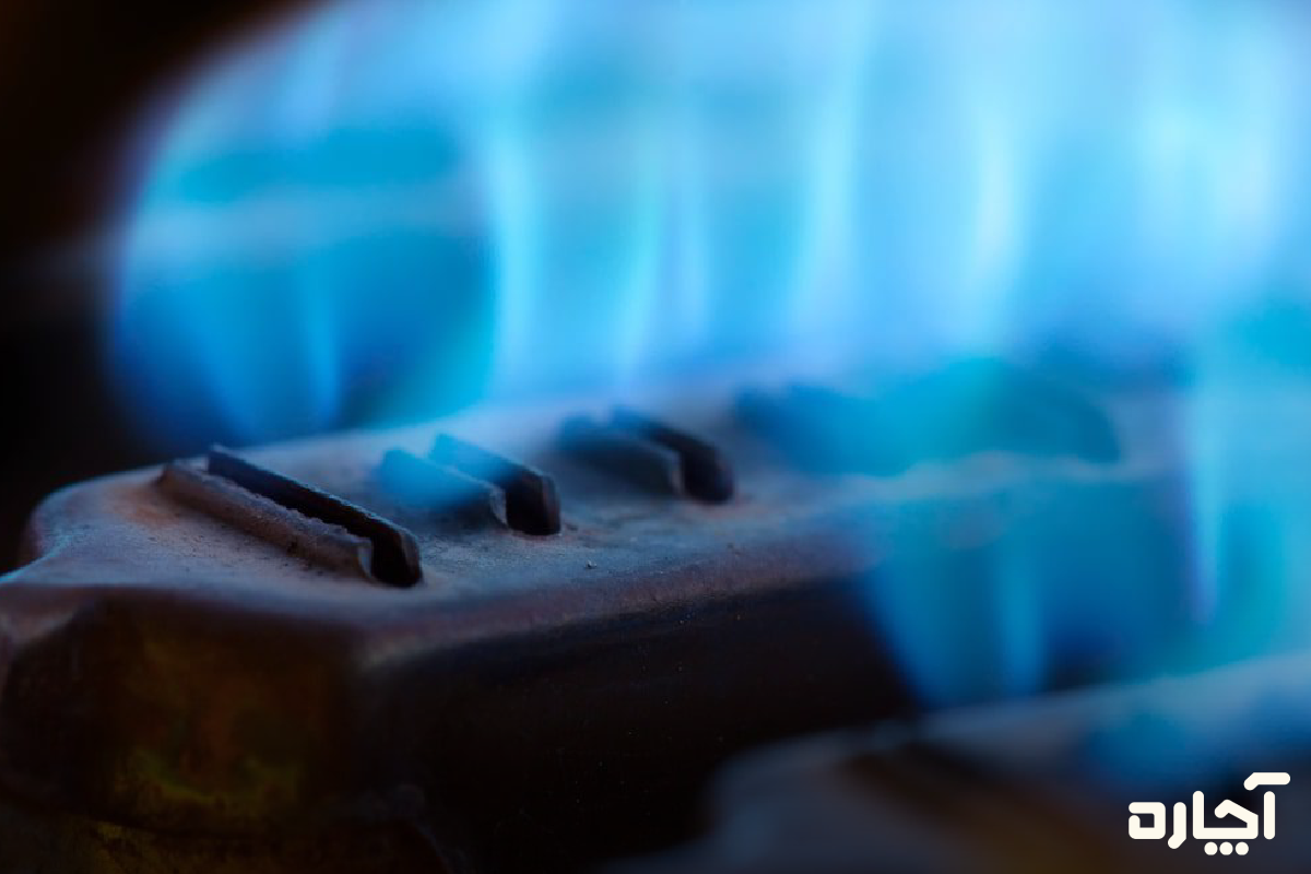 بررسی کم شدن شعله بخاری گازی با رنگ آن