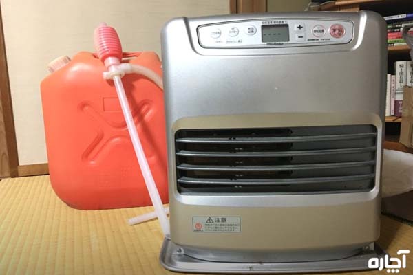 بخاری گازی برقی شومینه ای ژاپنی