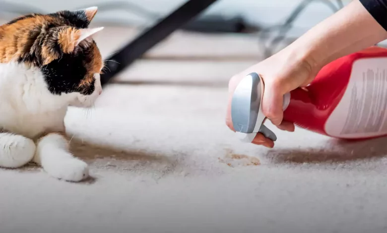 چگونه مدفوع گربه را تمیز کنیم